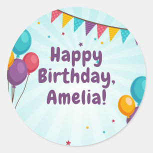Happy Birthday Party Sticker