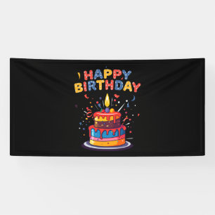 Happy Birthday Party Theme Supplies Banner