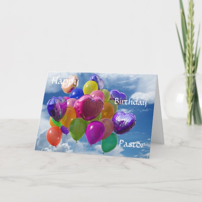 Happy  Birthday  Pastor Card (Front)