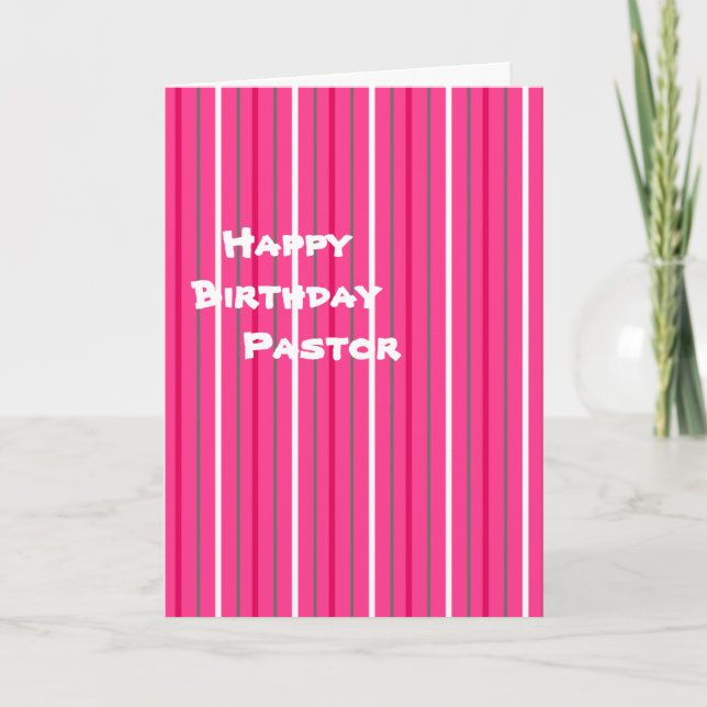 Happy Birthday Pastor Card (Front)