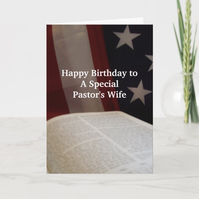 Happy Birthday PASTOR's Wife- BF Card (Front)