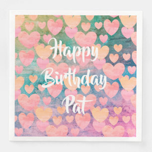 Happy Birthday #Pat napkins by DAL