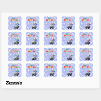 "Happy Birthday", Pegatina/Stickers Square Sticker