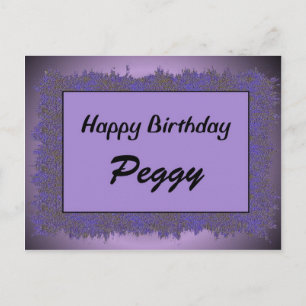 Happy Birthday Peggy Postcard