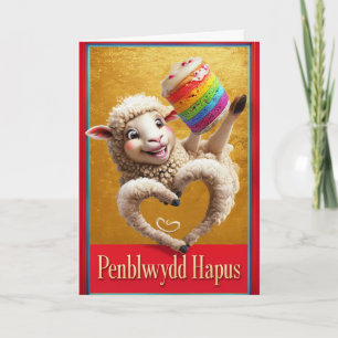 Happy Birthday Penblwydd Hapus Card