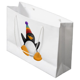 Happy Birthday Penguin Gift Bag
