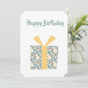 Happy Birthday personalised card 