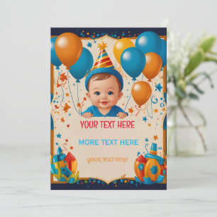 Happy Birthday Personalised Card for Children 