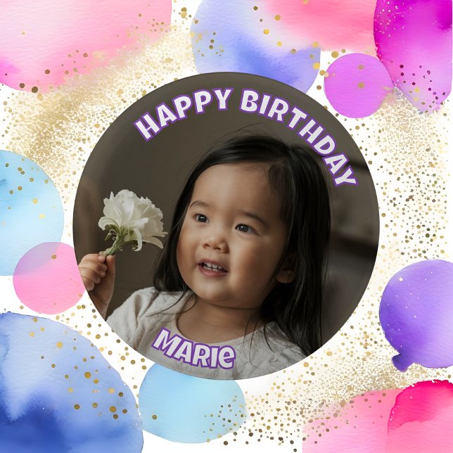 Happy Birthday Personalised Face Pins Birthday (Creator Uploaded)