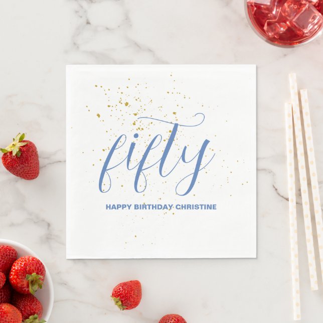 Happy Birthday Personalised Napkin (Insitu)