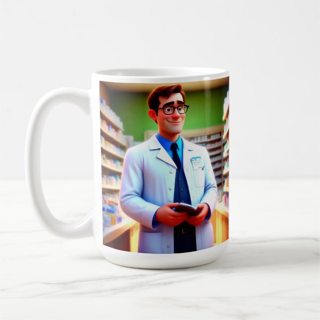 Happy Birthday Pharmacist Coffee Mug (Left)