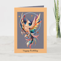 Happy birthday phoenix rising customisable text