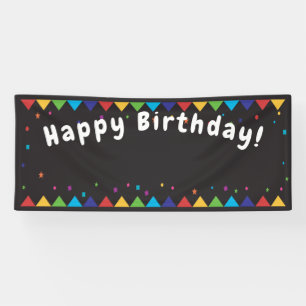 Happy Birthday photo backdrop Banner