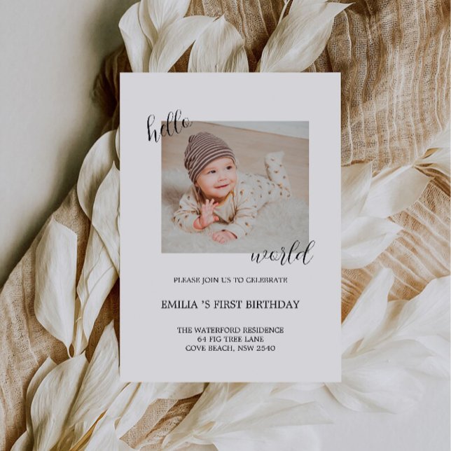 Happy Birthday Photo Board  Invitation (Happy Birthday Photo Board Invitation)