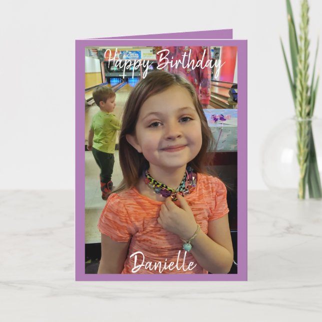 Happy Birthday Photo Card (Front)