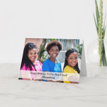 Happy Birthday Photo Girlfriend Buddy Personalise