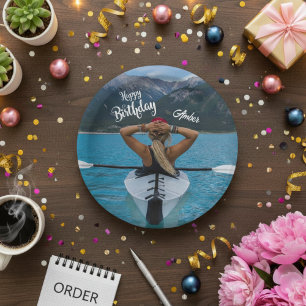 Happy Birthday Photo Paper Plate