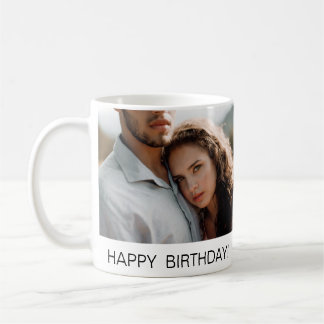 Happy Birthday Photo Personalised Couple Coffee Mug