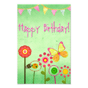 Happy Birthday Photo Print