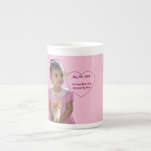 Happy Birthday Photos Cat & Mum  Bone China Mug