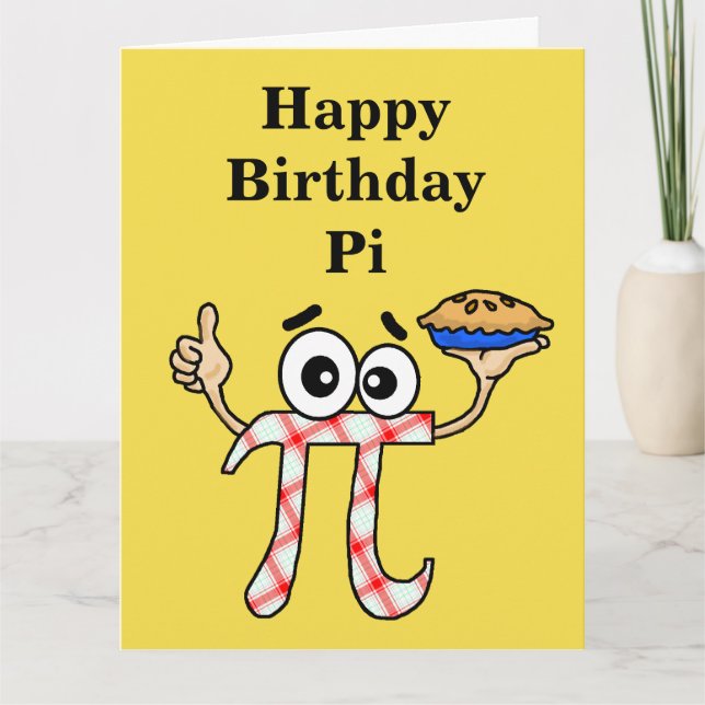 Happy Birthday Pi Card (Front)