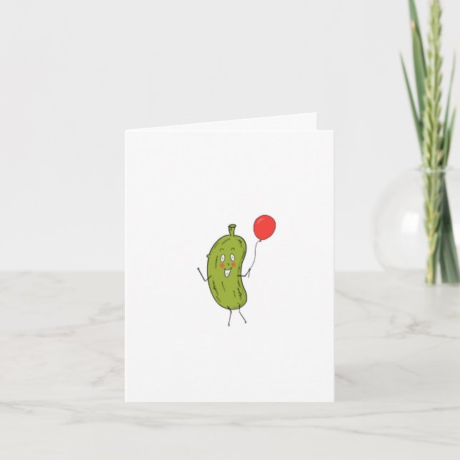 Happy Birthday Pickle card (Front)