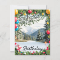Happy Birthday Picture Frame Card Design