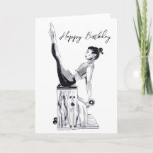 Happy Birthday Pilates Card Chair