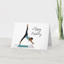 Happy birthday Pilates reformer card