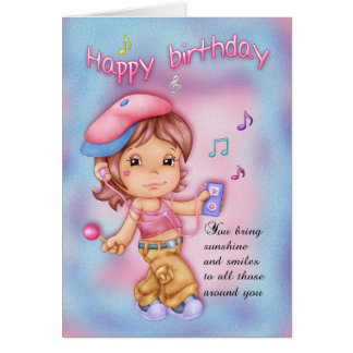 Little Girl Birthday Cards & Invitations | Zazzle.co.nz