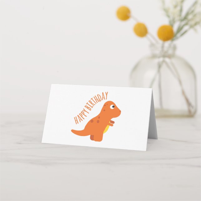 Happy Birthday Place Card (Front)