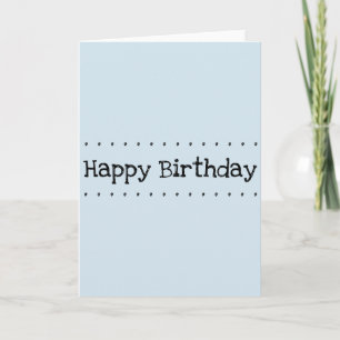 Happy Birthday Plain Design Card