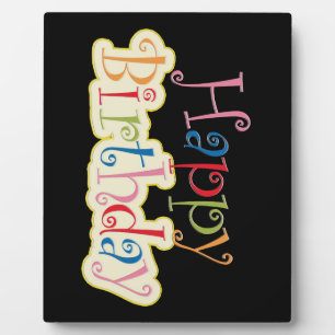 Happy Birthday Plaque