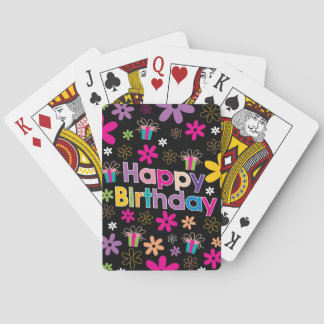 Happy Birthday Playing Cards
