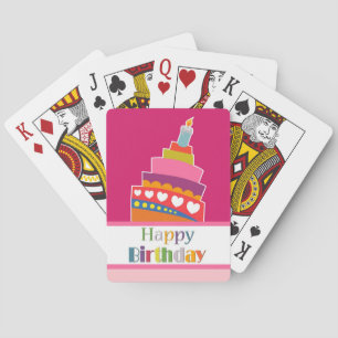 Happy Birthday Playing Cards