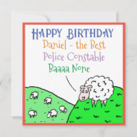 Happy Birthday Police Constable Funny