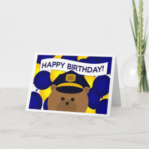 Happy Birthday Police Hero! Card