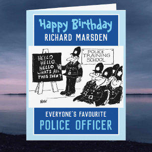 Happy Birthday Police Officer Card