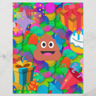 happy birthday poop emoji
