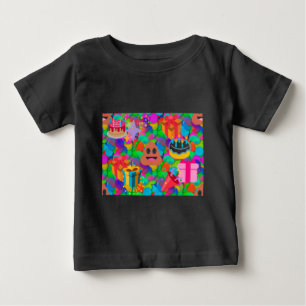 happy birthday poop emoji baby T-Shirt
