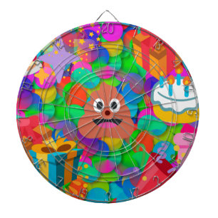happy birthday poop emoji dartboard