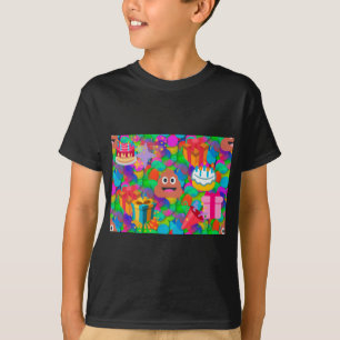 happy birthday poop emoji T-Shirt