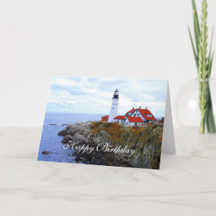 Happy Birthday, Portland Head Light House Card