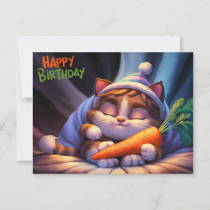 Happy Birthday Poscards Little Cat 10 Postcard
