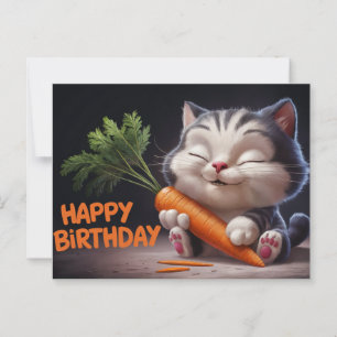 Happy Birthday Poscards Little Cat 11 Postcard