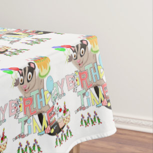 Happy Birthday Possum Cake Tablecloth