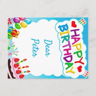 Happy Birthday Postcard