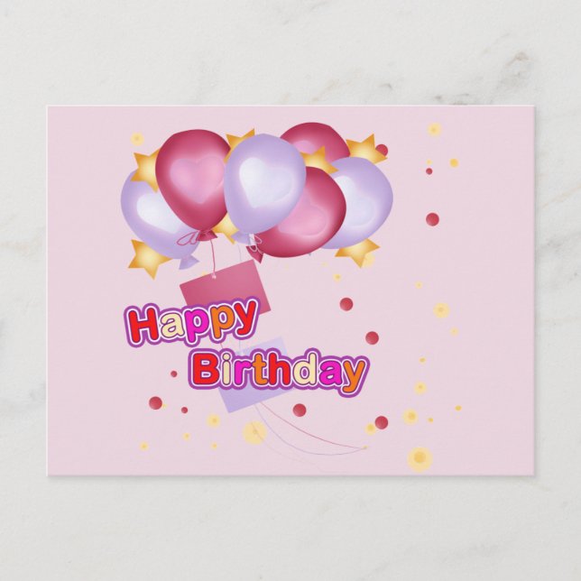 HAPPY BIRTHDAY POSTCARD (Front)