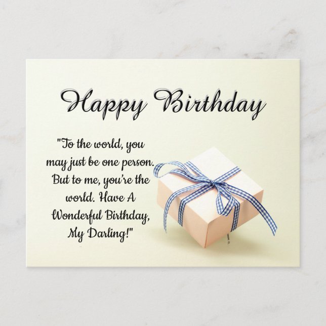  Happy Birthday Postcard (Front)