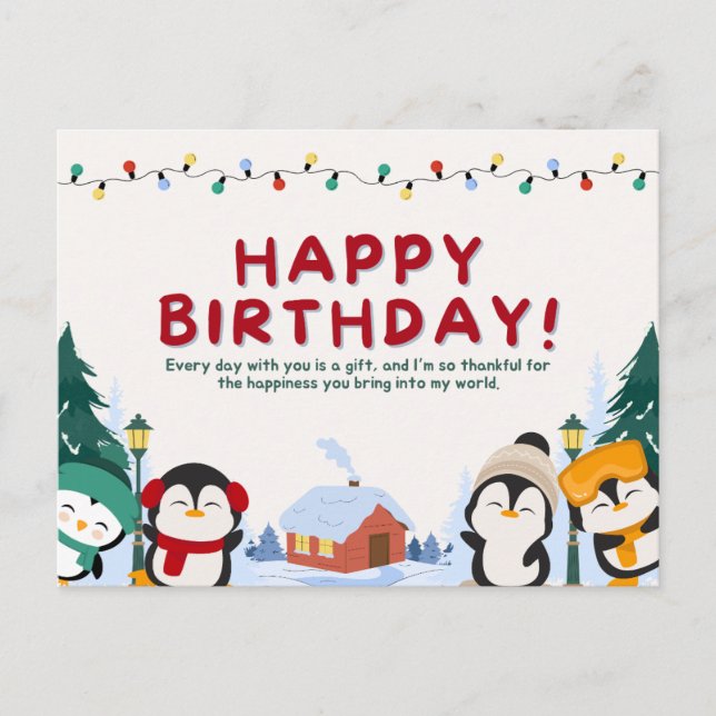Happy birthday  postcard (Front)